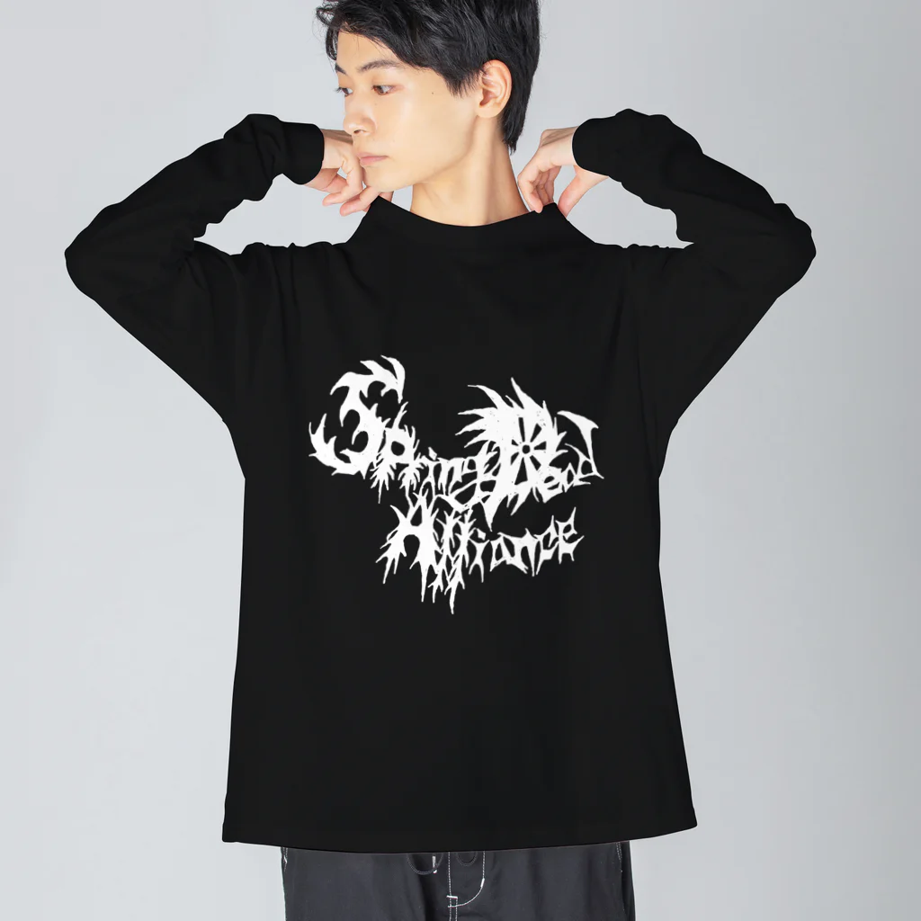 邂【サイマラショップ】逅 SUZURI店のSDA初期ロゴ(白) Big Long Sleeve T-Shirt