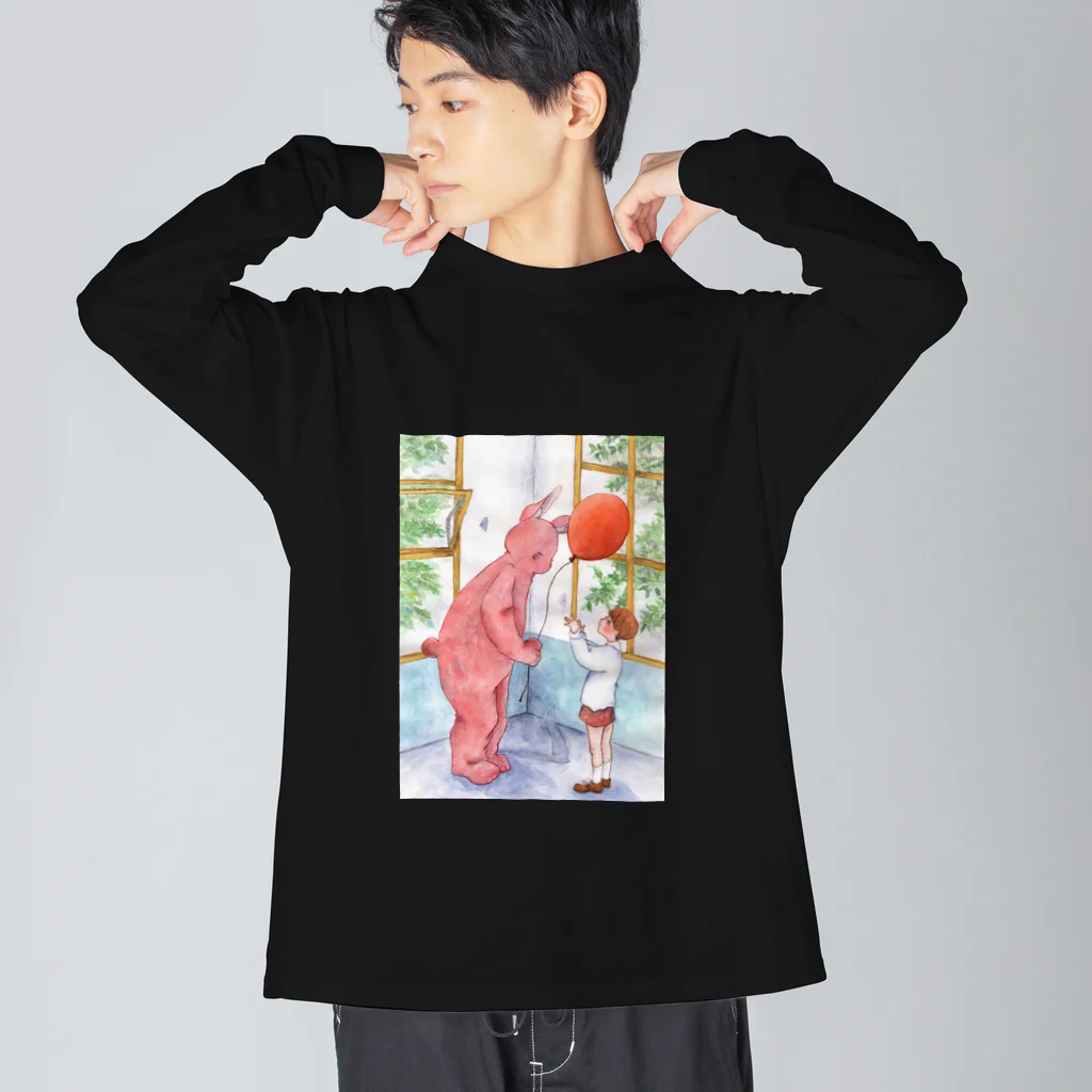 星野 夜のうさぎの皮を被った悪魔と少年 Big Long Sleeve T-Shirt