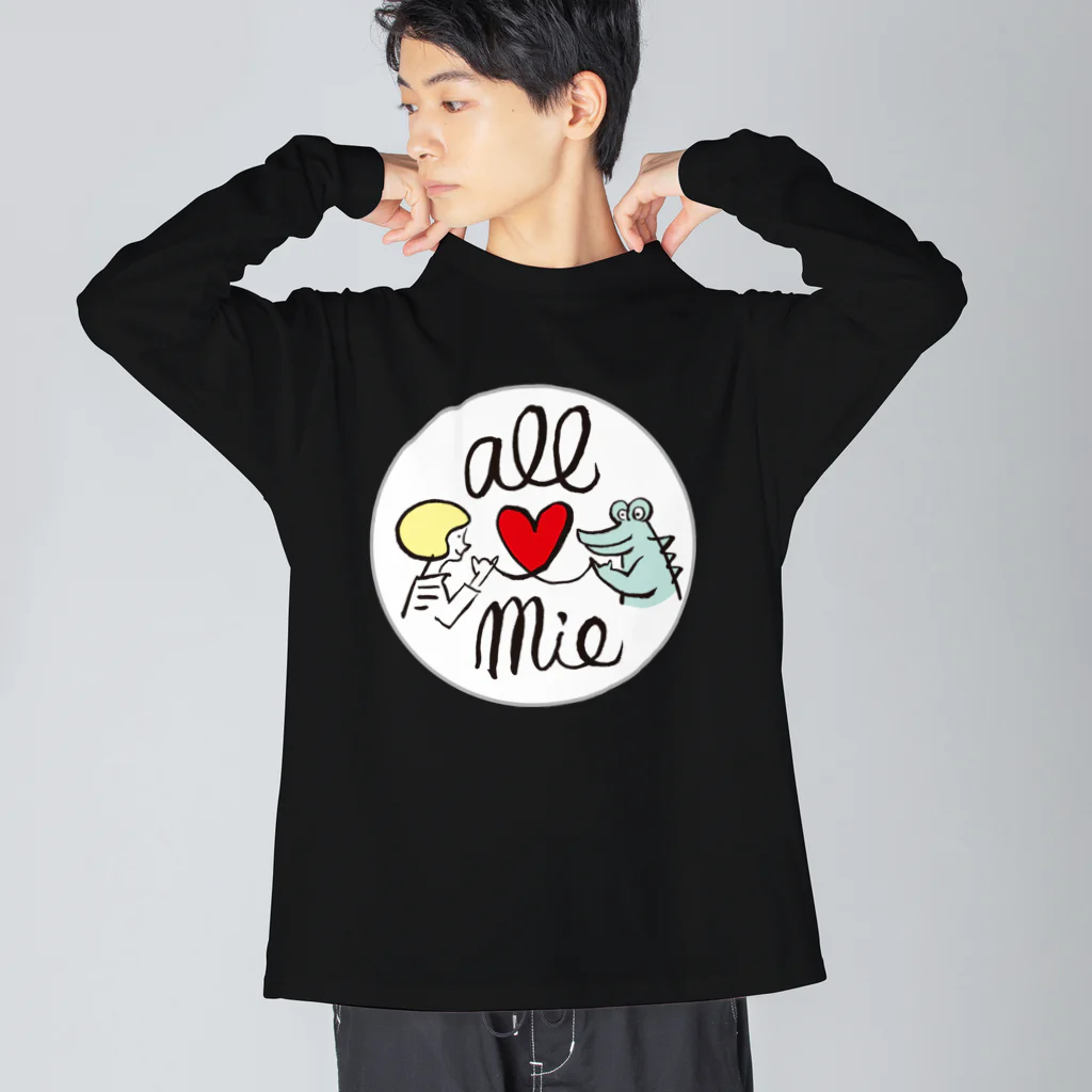 ひなげし商店のオール三重／ワニくん Big Long Sleeve T-Shirt