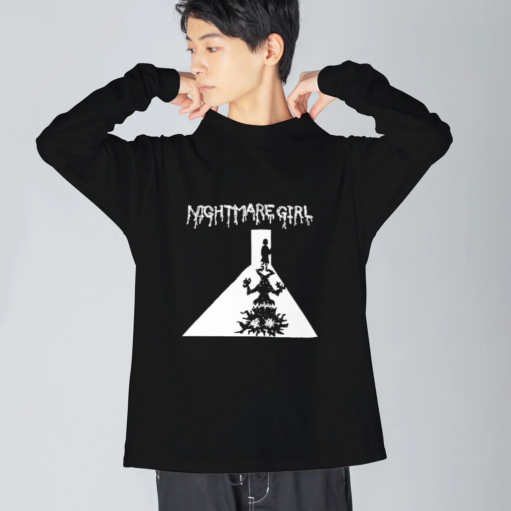 オニシン百貨店のNIGHTMARE GIRL DK ビッグシルエットロングスリーブTシャツ