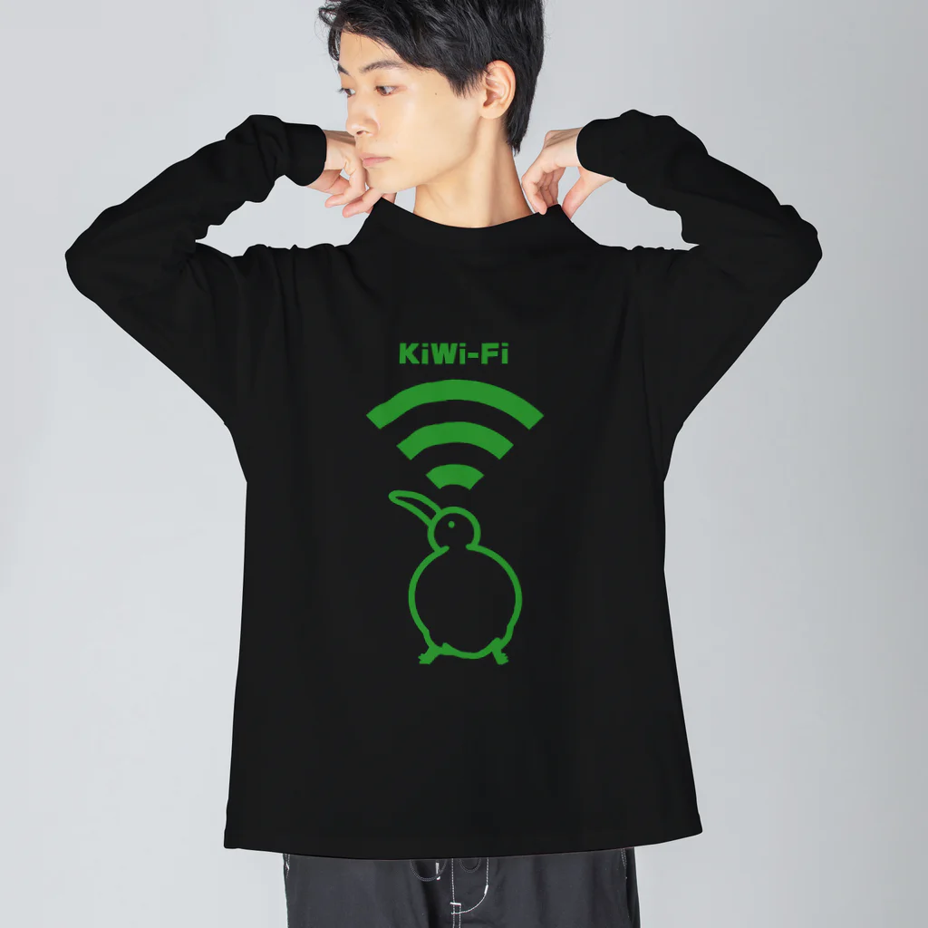 イニミニ×マートのKiWi-Fi(緑) Big Long Sleeve T-Shirt