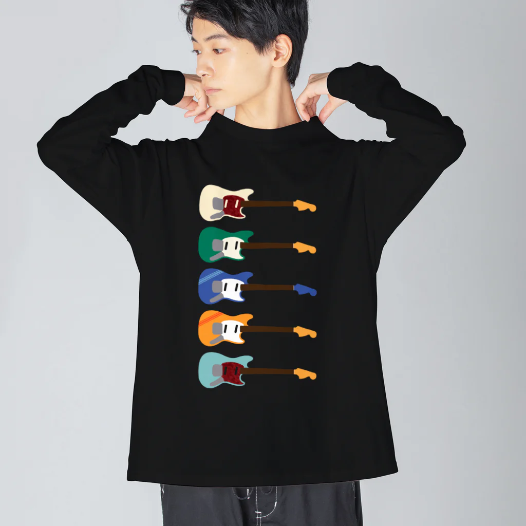 MOCOPOCOのギターがズラリ(色違い) Big Long Sleeve T-Shirt