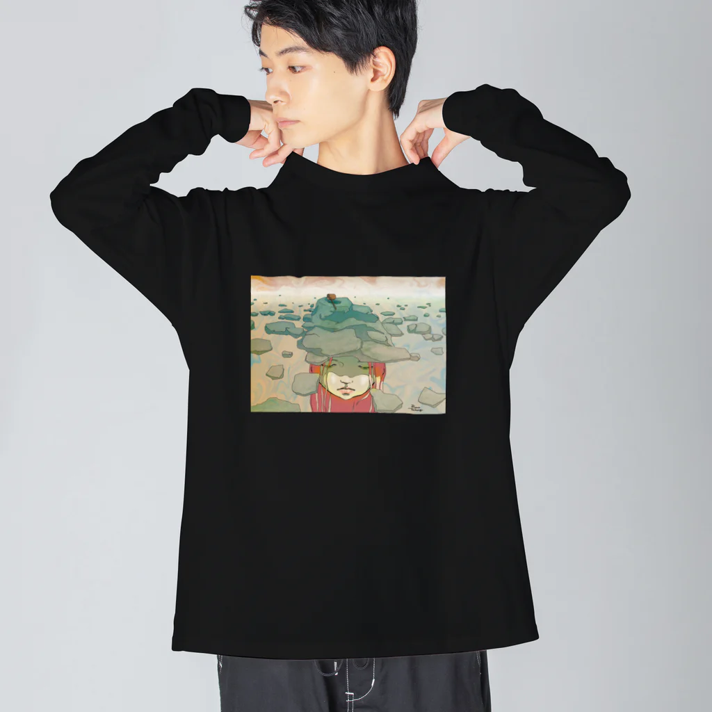 たかすぎるな。の蹲（つくばい） Big Long Sleeve T-Shirt