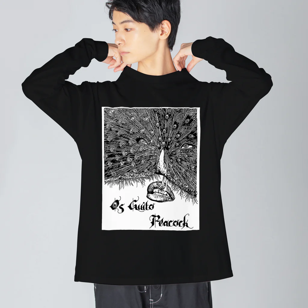 onthestomachのOs Guito Peacock Big Long Sleeve T-Shirt