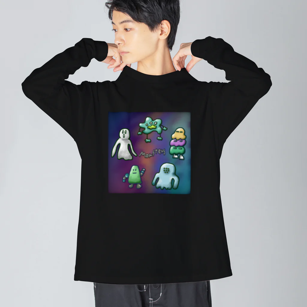 ぼんじりの雑貨やさんの🎮Monsters 公式グッズ👽 Big Long Sleeve T-Shirt