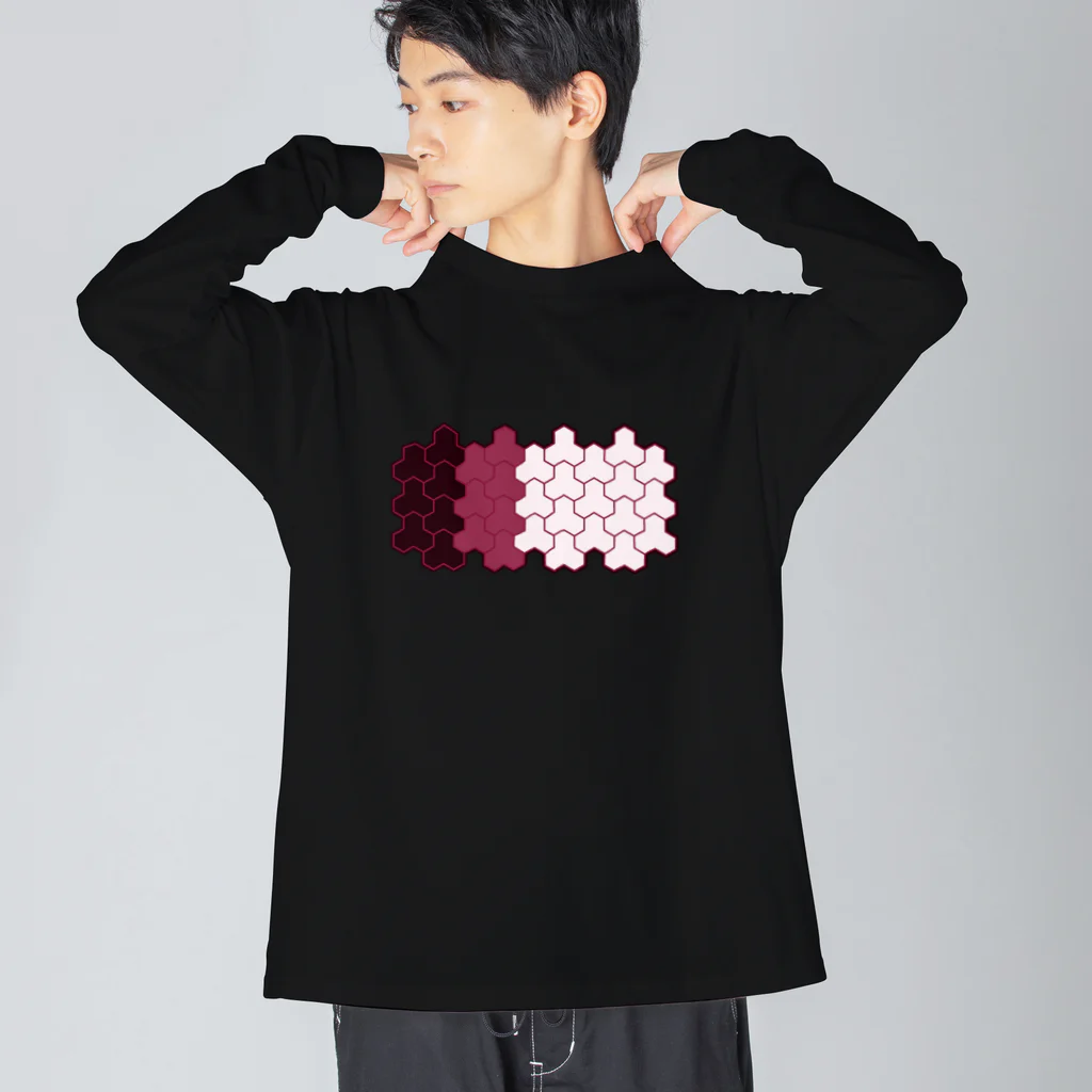 ももよりの毘沙門亀甲 Big Long Sleeve T-Shirt