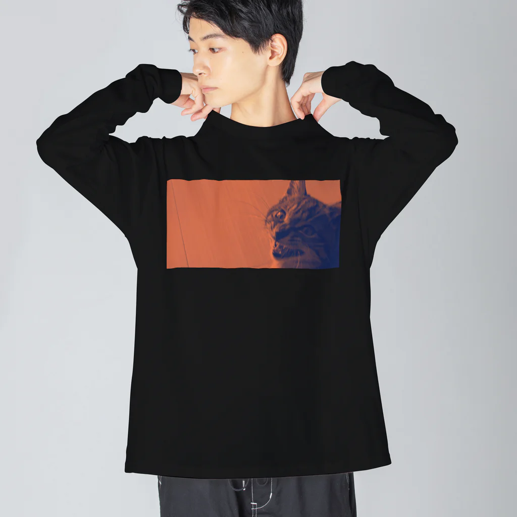 無重力のscream cat ビッグシルエットロングスリーブTシャツ