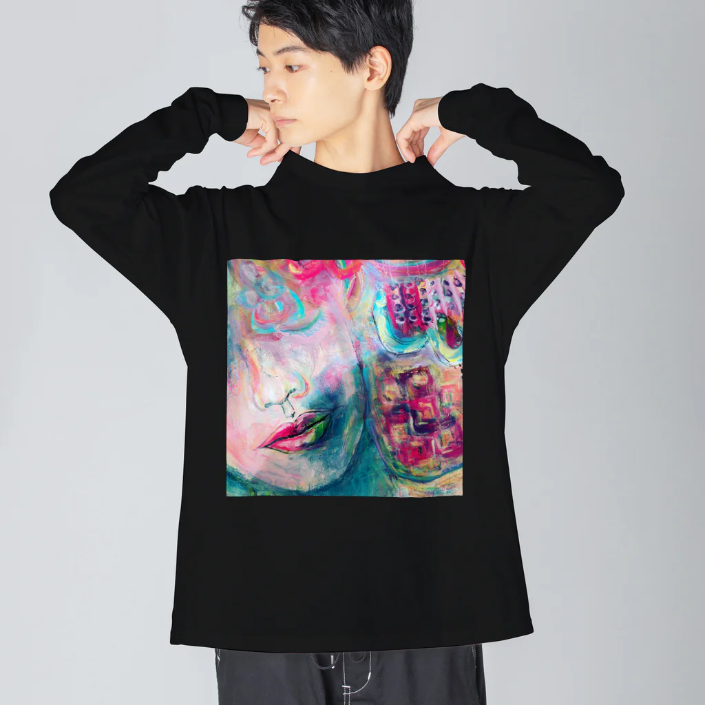 Flowing Art のSilence Big Long Sleeve T-Shirt