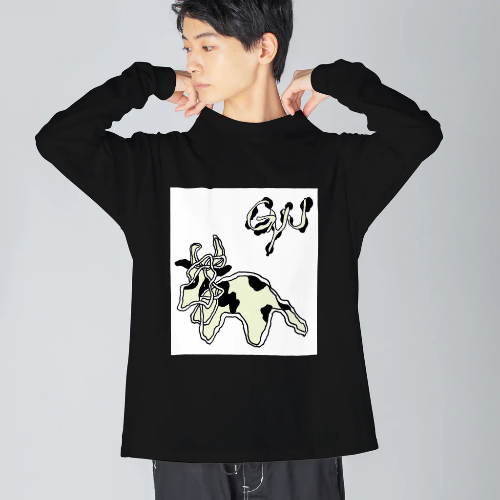 オガサワラミチのushi-gyu Big Long Sleeve T-Shirt