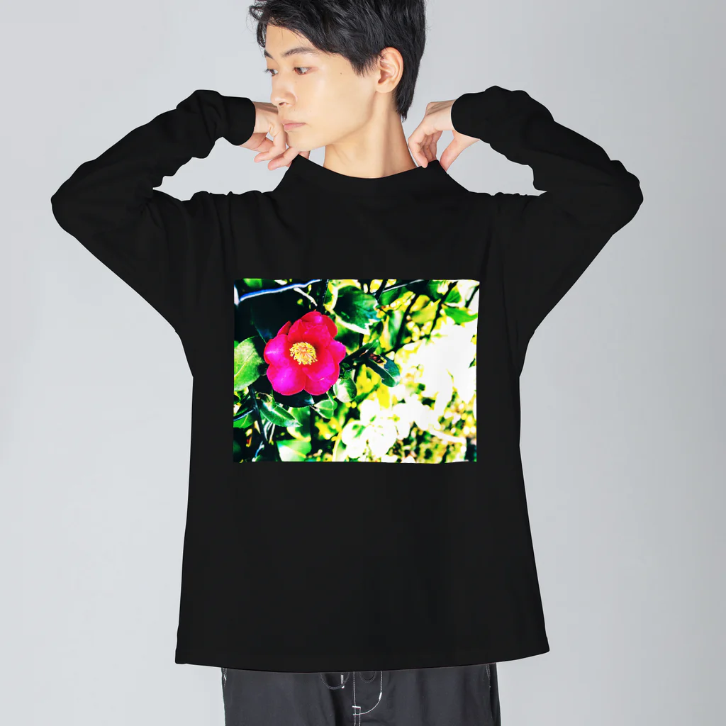 創作工房muccoのツバキ Big Long Sleeve T-Shirt