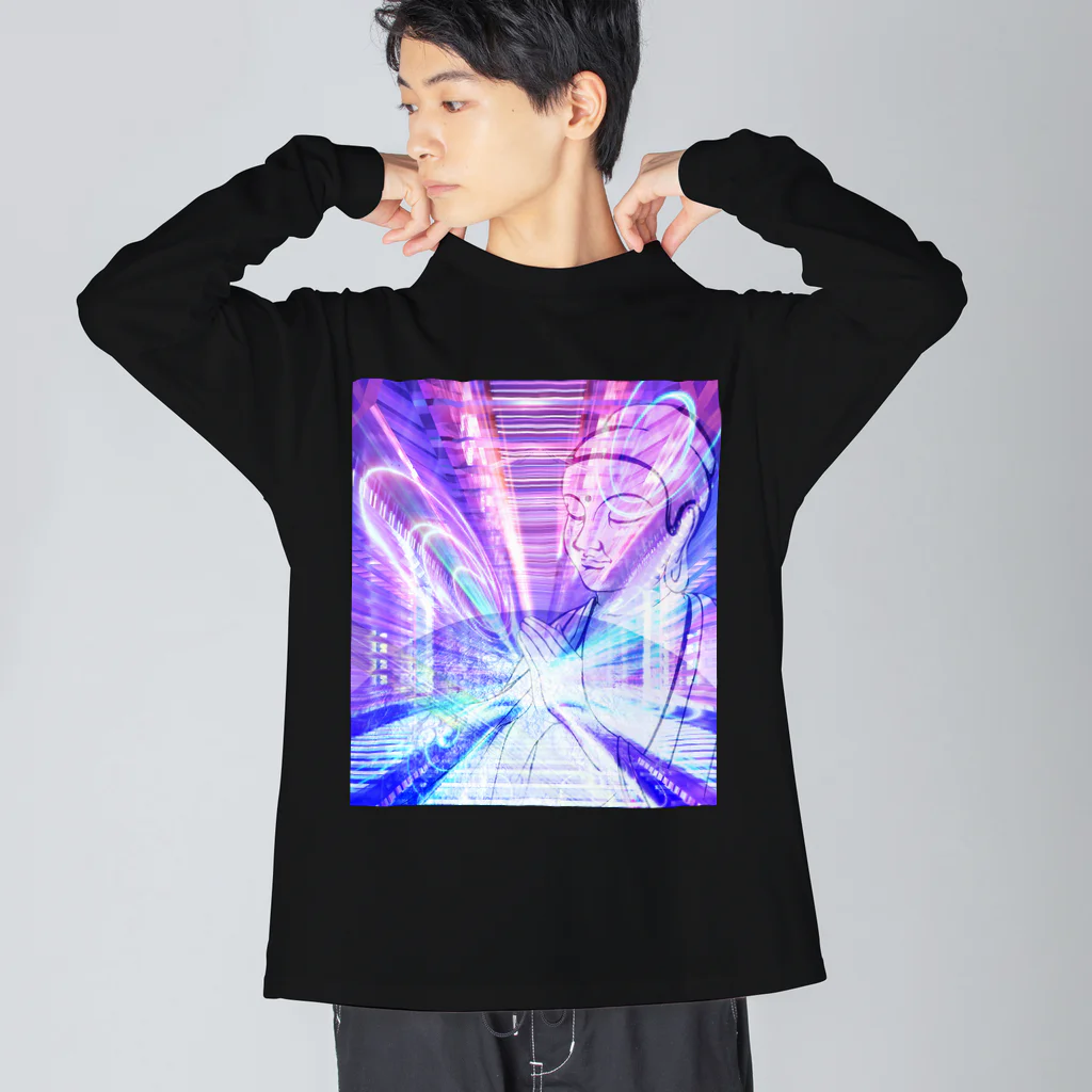 suparnaのブッダ　祈り　サイバー Big Long Sleeve T-Shirt