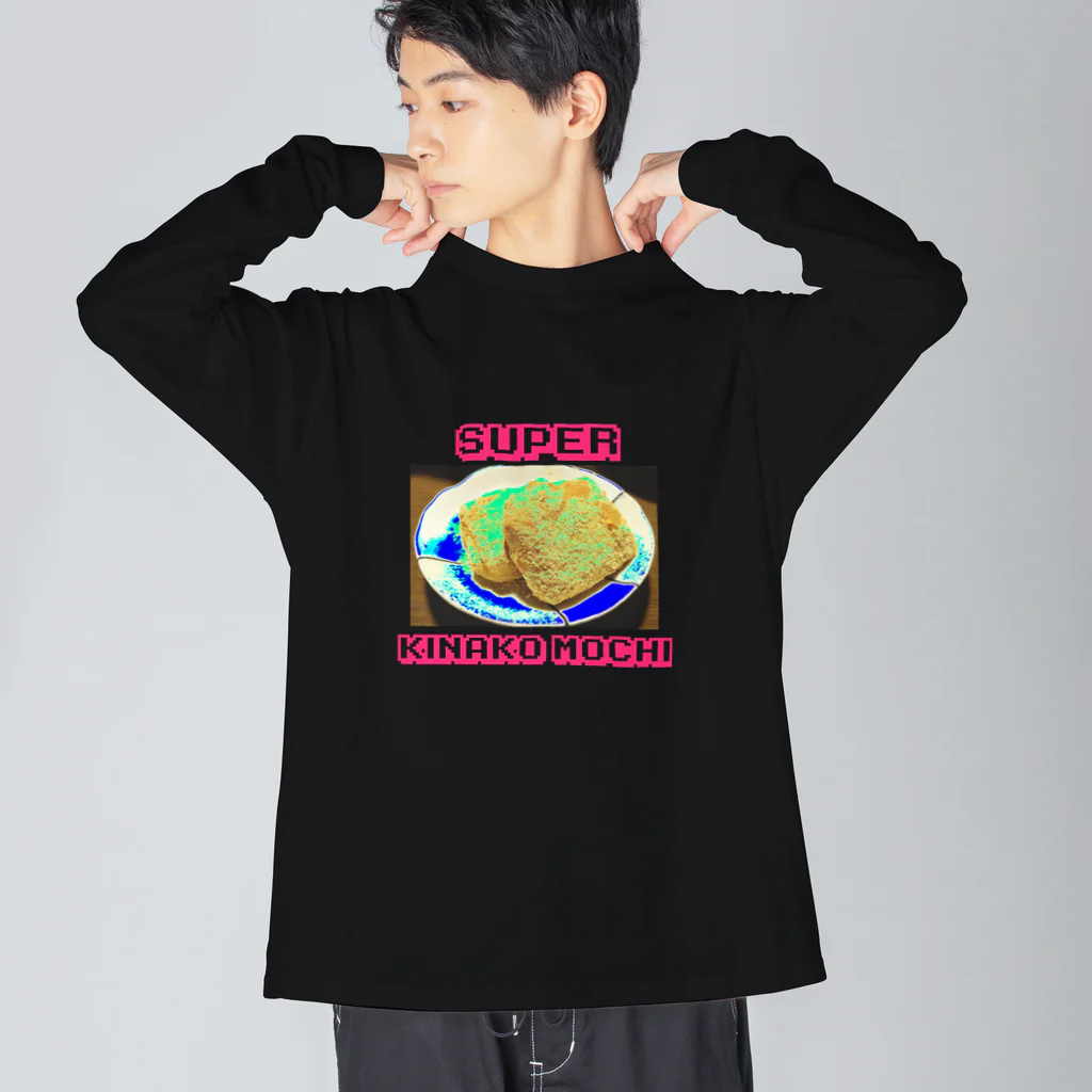 ツチブタすい臓商店のSUPER KINAKO MOCHI ビッグシルエットロングスリーブTシャツ