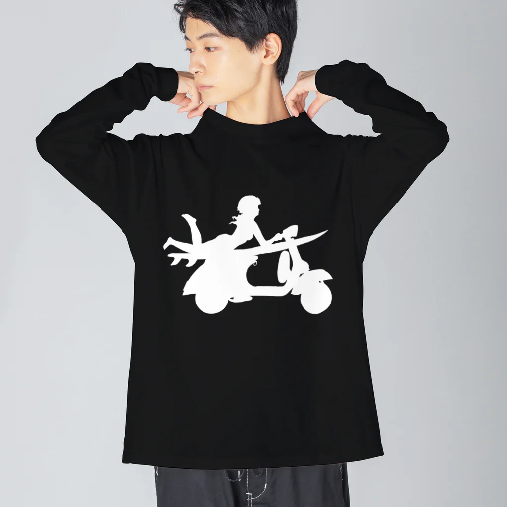 nakamaru商店のサーフガール Big Long Sleeve T-Shirt