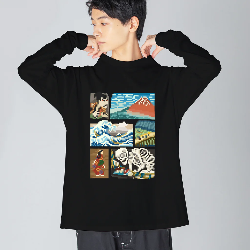 すとろべりーガムFactoryのドット浮世絵 Big Long Sleeve T-Shirt