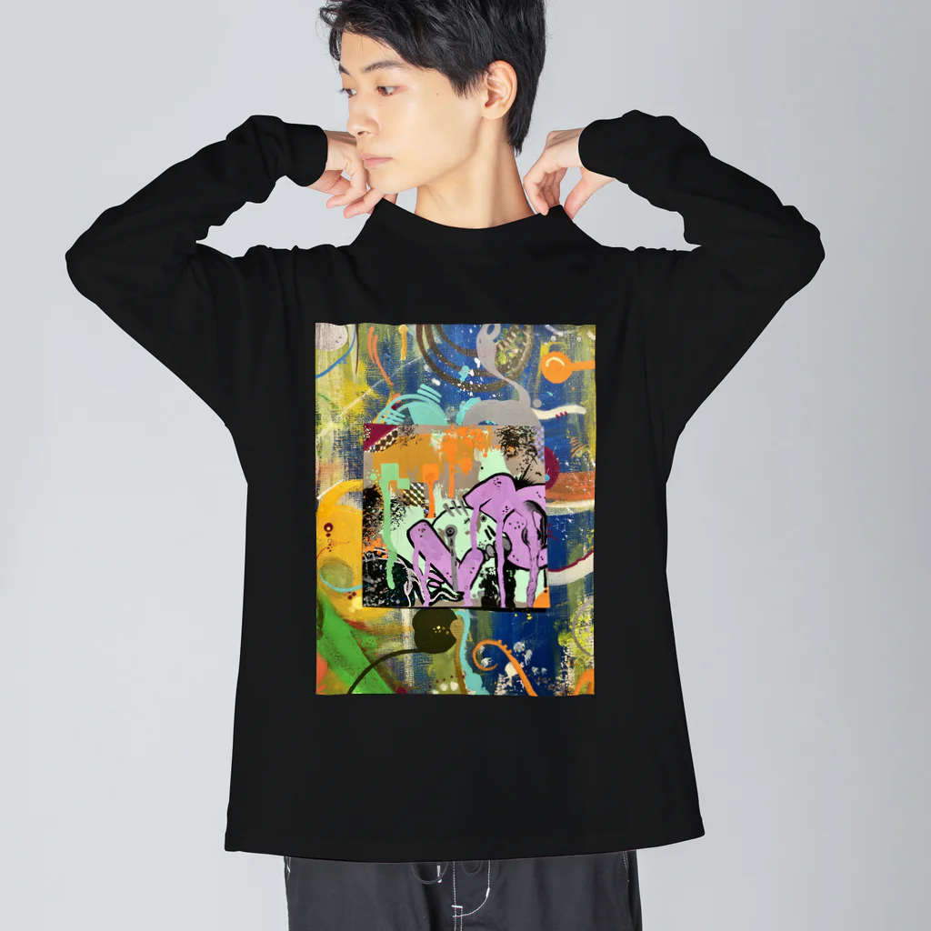 OPTMのハハハ Big Long Sleeve T-Shirt