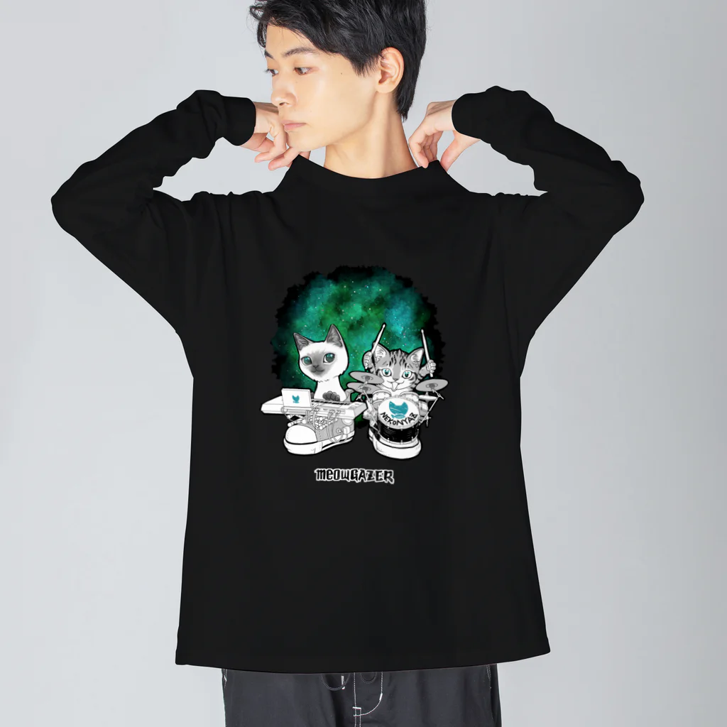 nya-mew（ニャーミュー）のミューゲイザー#2 (meowGAZER#2) Big Long Sleeve T-Shirt