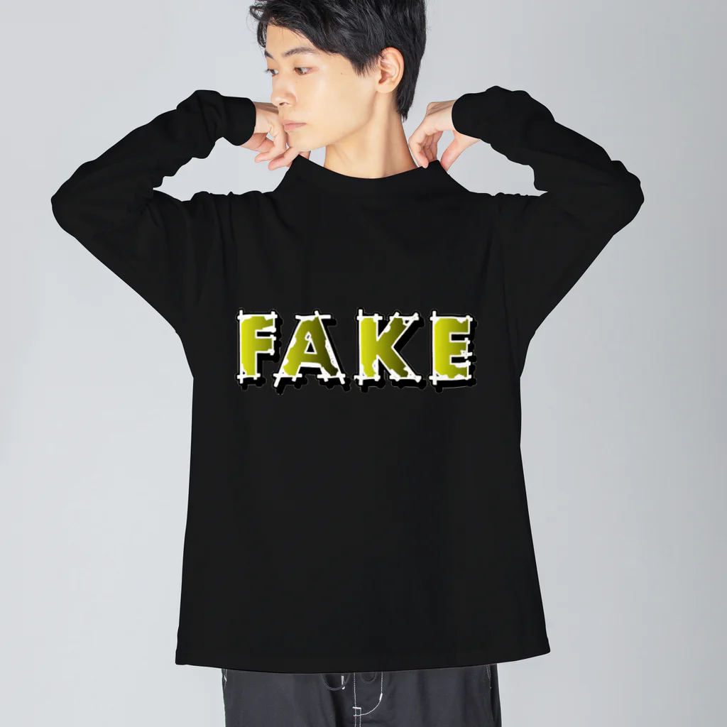 shakeのFAKE 偽 ビッグシルエットロングスリーブTシャツ