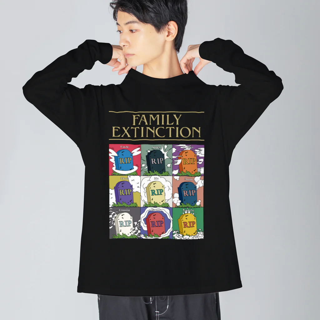 Parallel Imaginary Gift ShopのFamily Extinction ビッグシルエットロングスリーブTシャツ