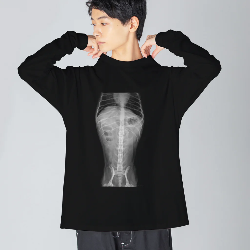 ﾐﾗｿﾌﾞのうちの犬のレントゲン写真① Big Long Sleeve T-Shirt