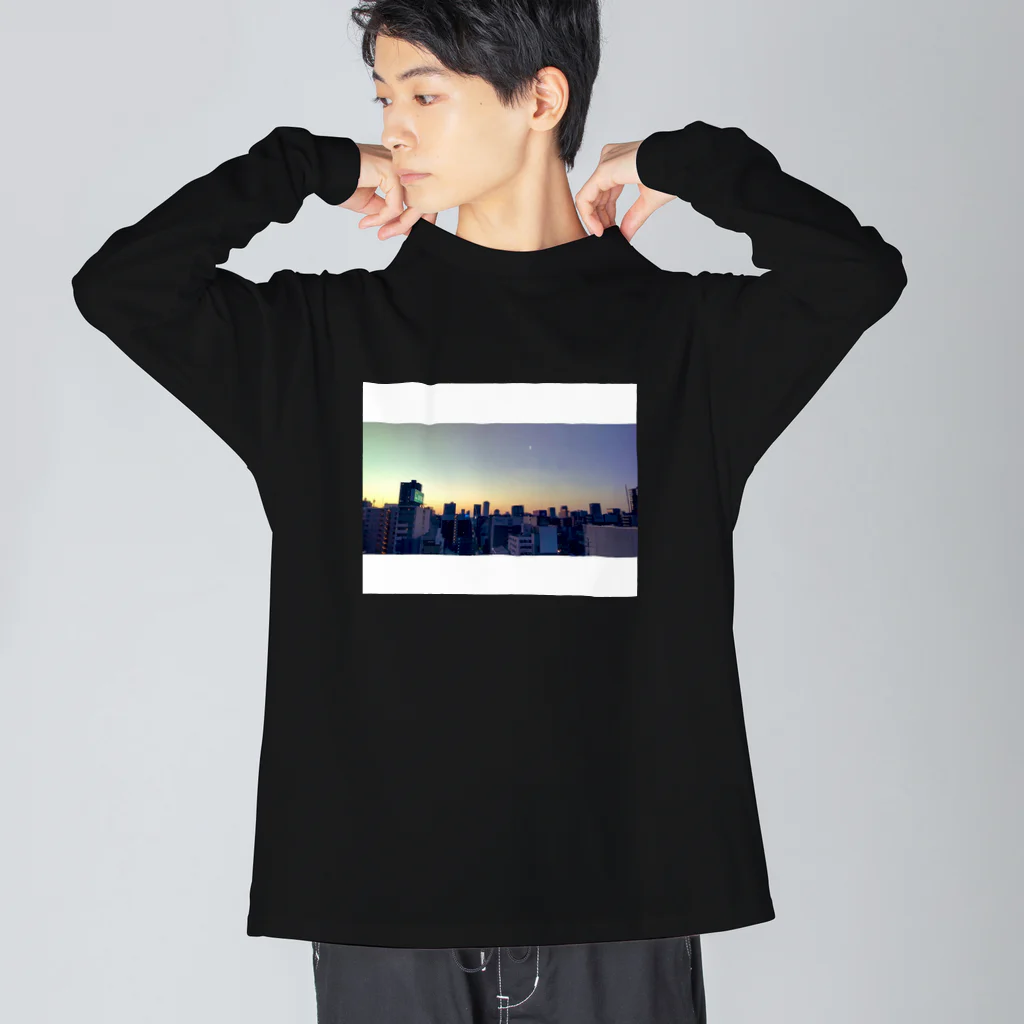 ぽぽこ🐰SHOPの遅めの夕暮れ Big Long Sleeve T-Shirt