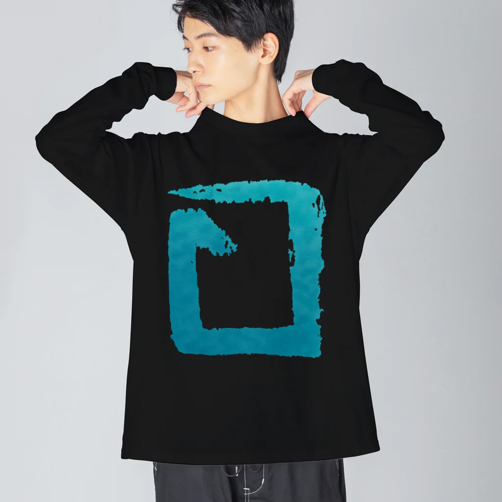 ハナドリカ SUZURI店の循環スクエア Big Long Sleeve T-Shirt