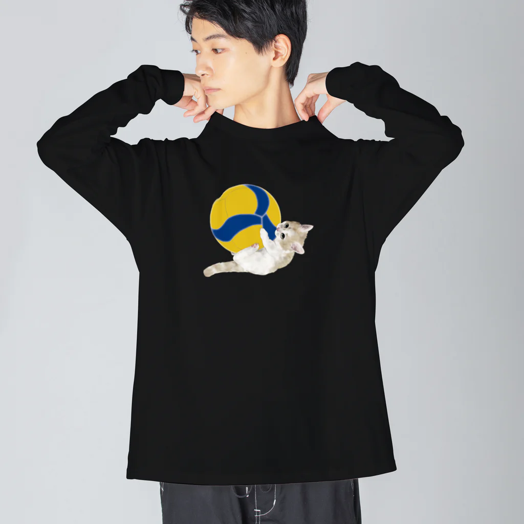 猫とやっし～ぃのアレコレのニャイスカットねこたん Big Long Sleeve T-Shirt