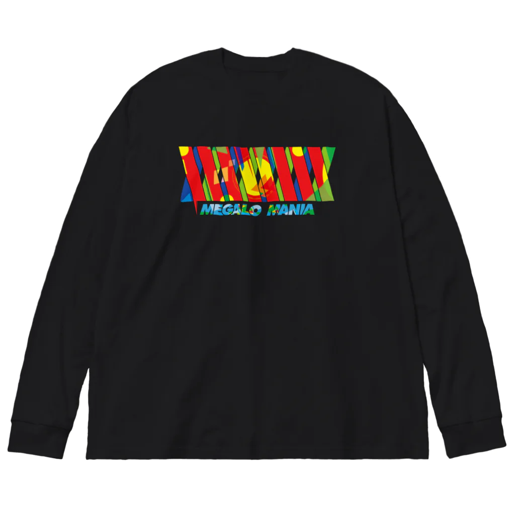 斬る'em ALL/DJつづきともみの【KJデザイン】 MEGALO MANIA-001-EX #MGLMNA Big Long Sleeve T-Shirt