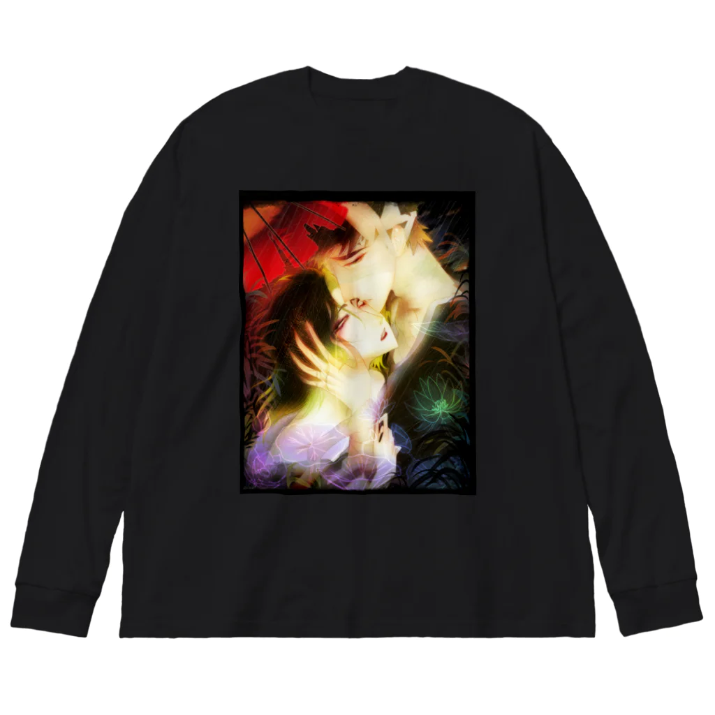 白無垢の人の✿紅色の四葩✿ Big Long Sleeve T-Shirt