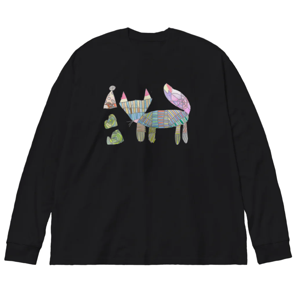 sakuraeのからふるなきつね Big Long Sleeve T-Shirt