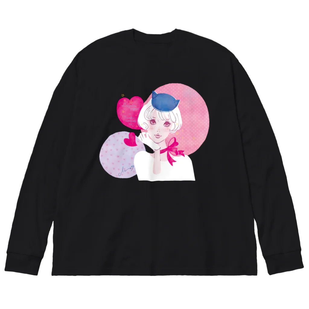 蛯原あきらのねこ耳お帽子 Big Long Sleeve T-Shirt