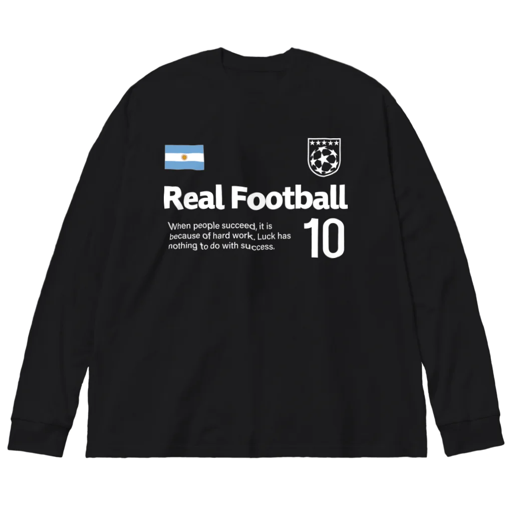 アージーのリアルフットボール アルゼンチン Big Long Sleeve T-Shirt