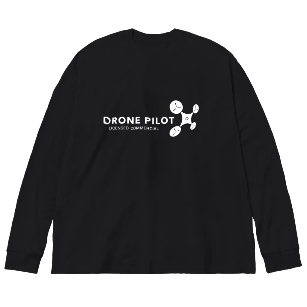 TRADECOM JAPANのDrone Pilot Wide B Big Long Sleeve T-Shirt