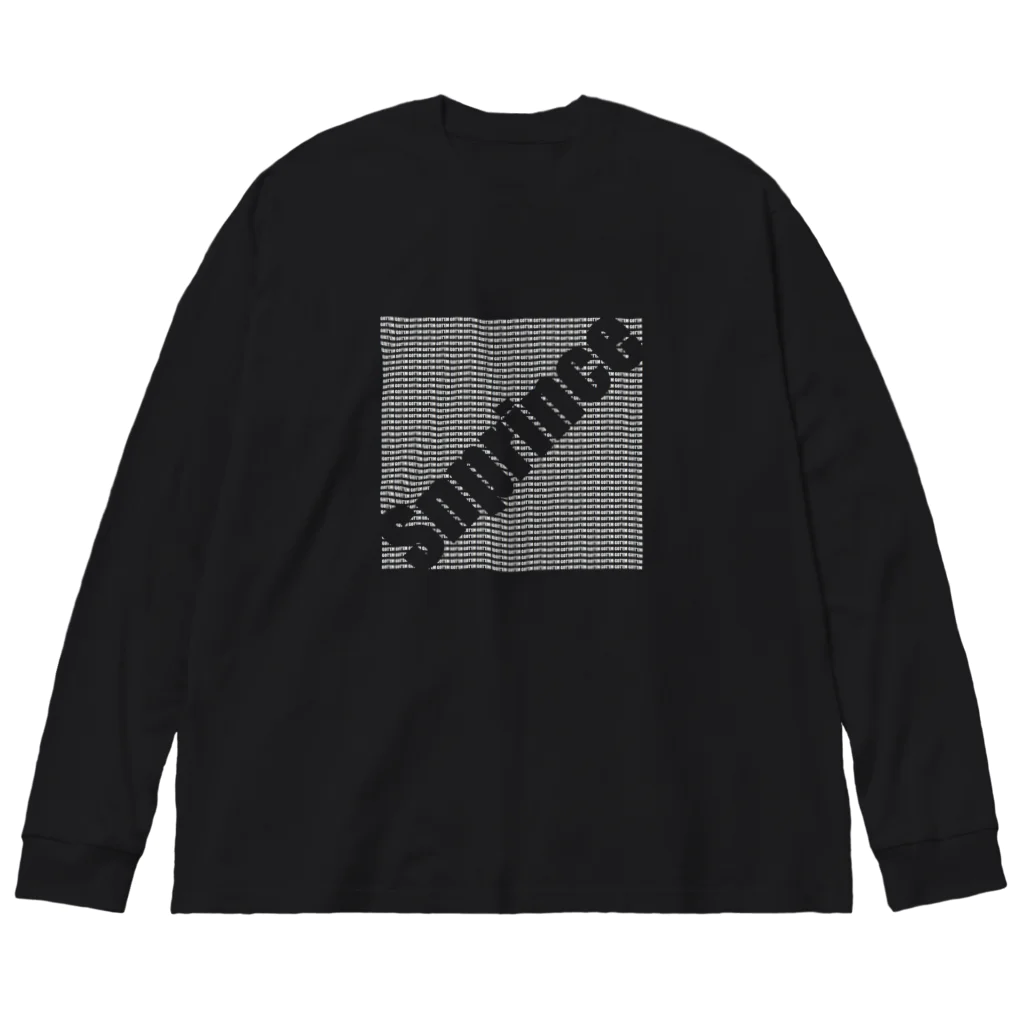 王子のアパレル SnprinceのGOT'EM柄（白） Snprince logo ビッグシルエットロングスリーブTシャツ