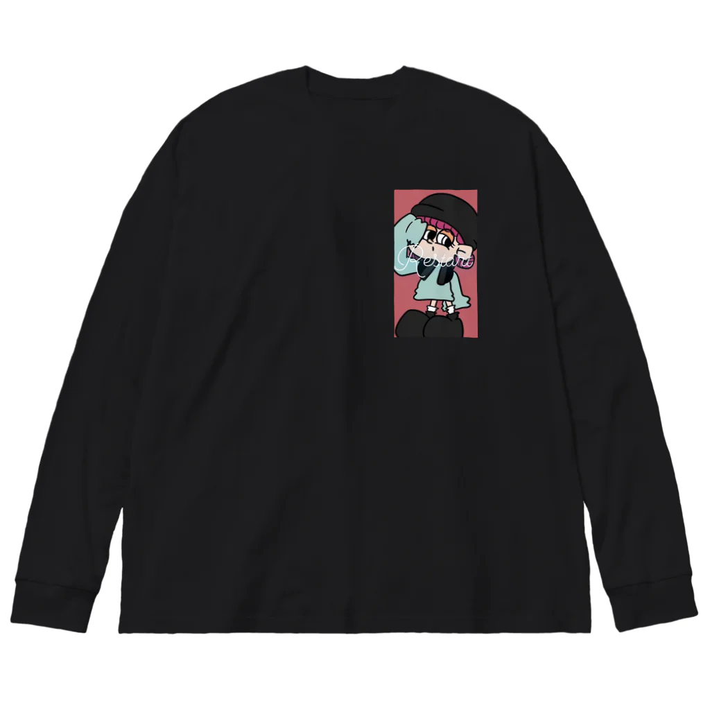 RestartのRestartパーカー Big Long Sleeve T-Shirt