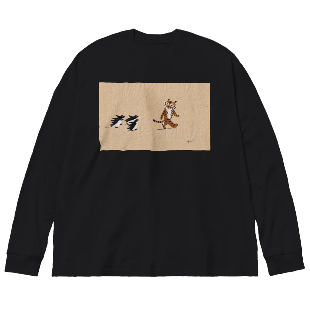 segasworksのトラちゃんとペンギンたち Big Long Sleeve T-Shirt