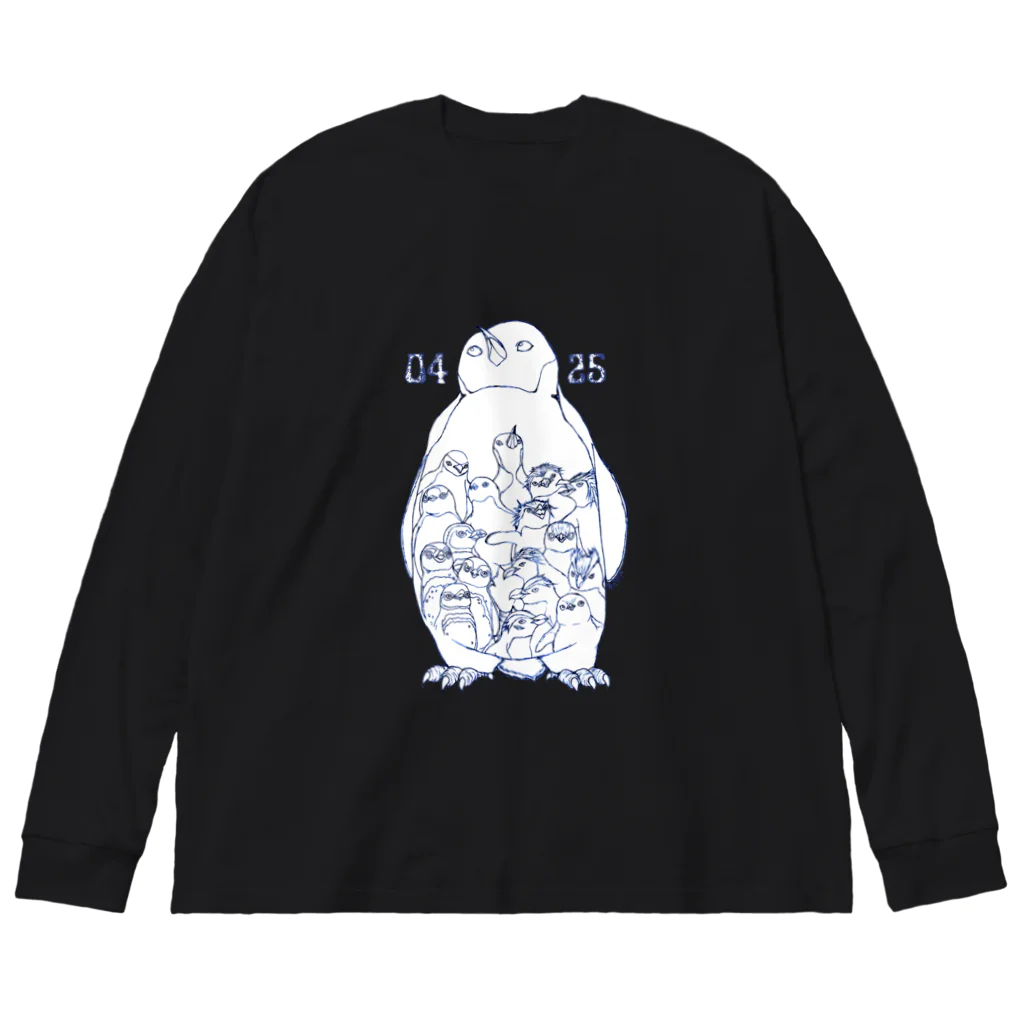 ヤママユ(ヤママユ・ペンギイナ)の0425-18 Penguins of the World- Big Long Sleeve T-Shirt