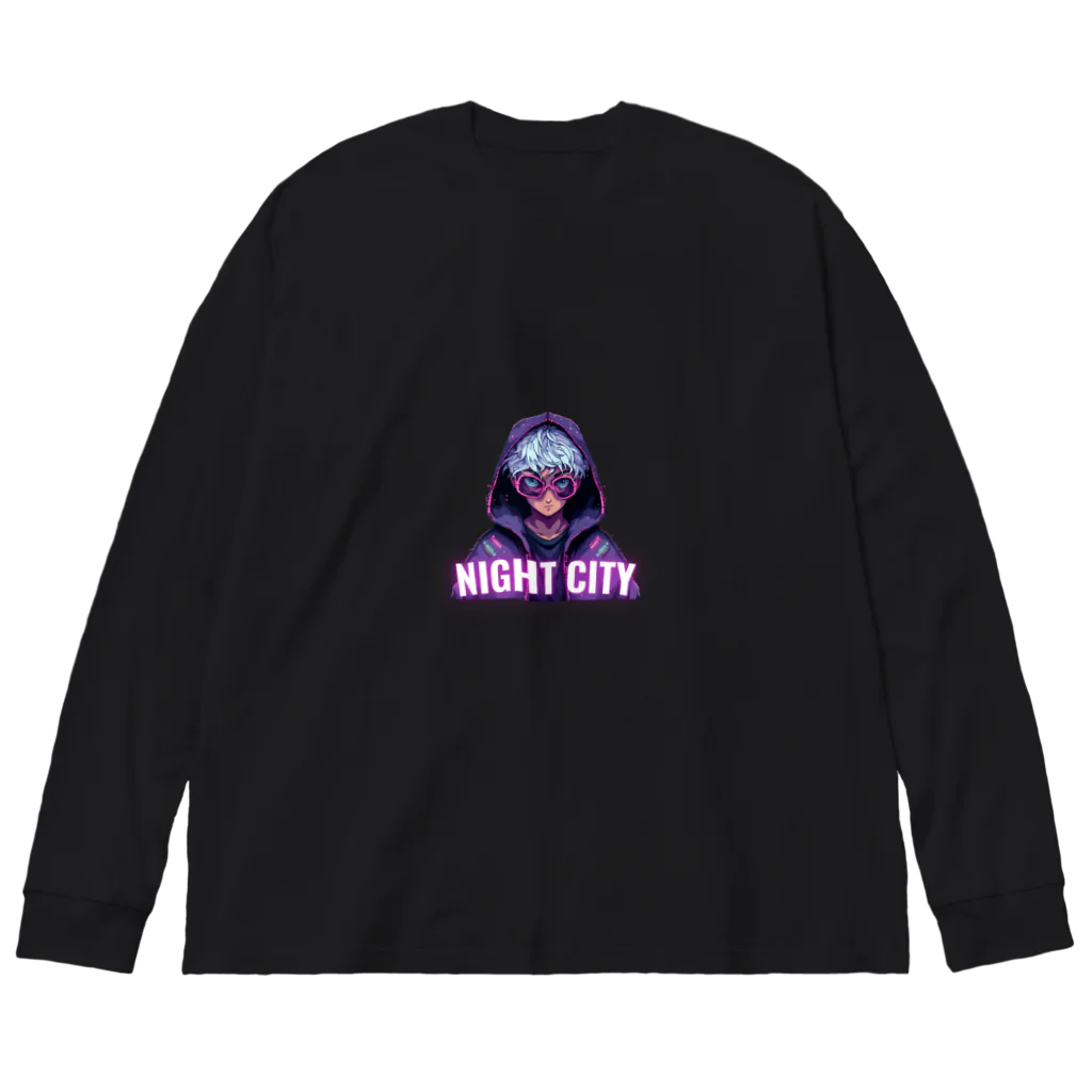 NIGHT_CITYのサイバーパンクボーイ 2 ビッグシルエットロングスリーブTシャツ