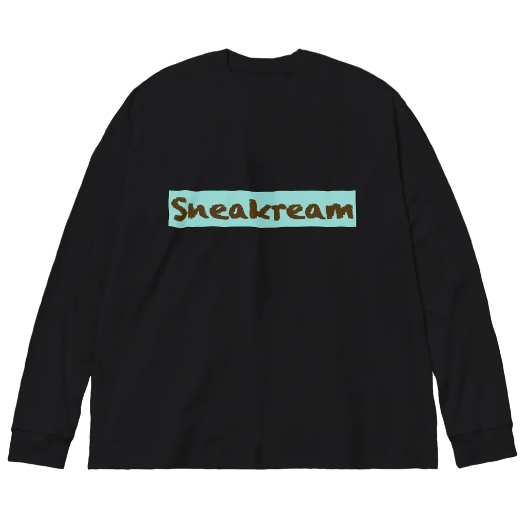 Sneakreamのチョコミントアイスクリームスニーカー Big Long Sleeve T-Shirt