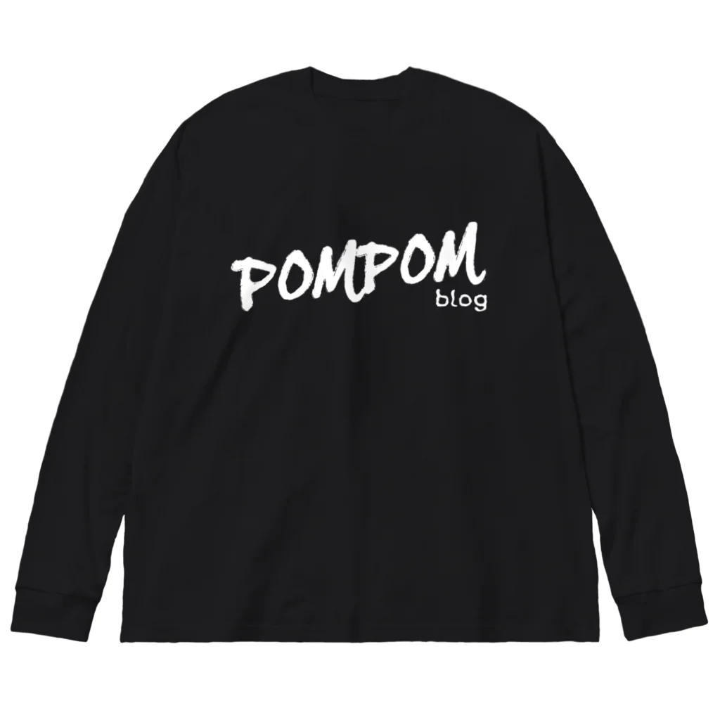 mf@PomPomBlogのDC PomPomBlog（white） Big Long Sleeve T-Shirt