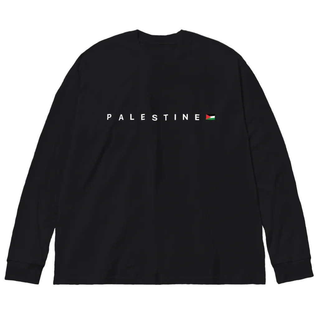 松や SUZURI店のFree PALESTINE 2 ビッグシルエットロングスリーブTシャツ