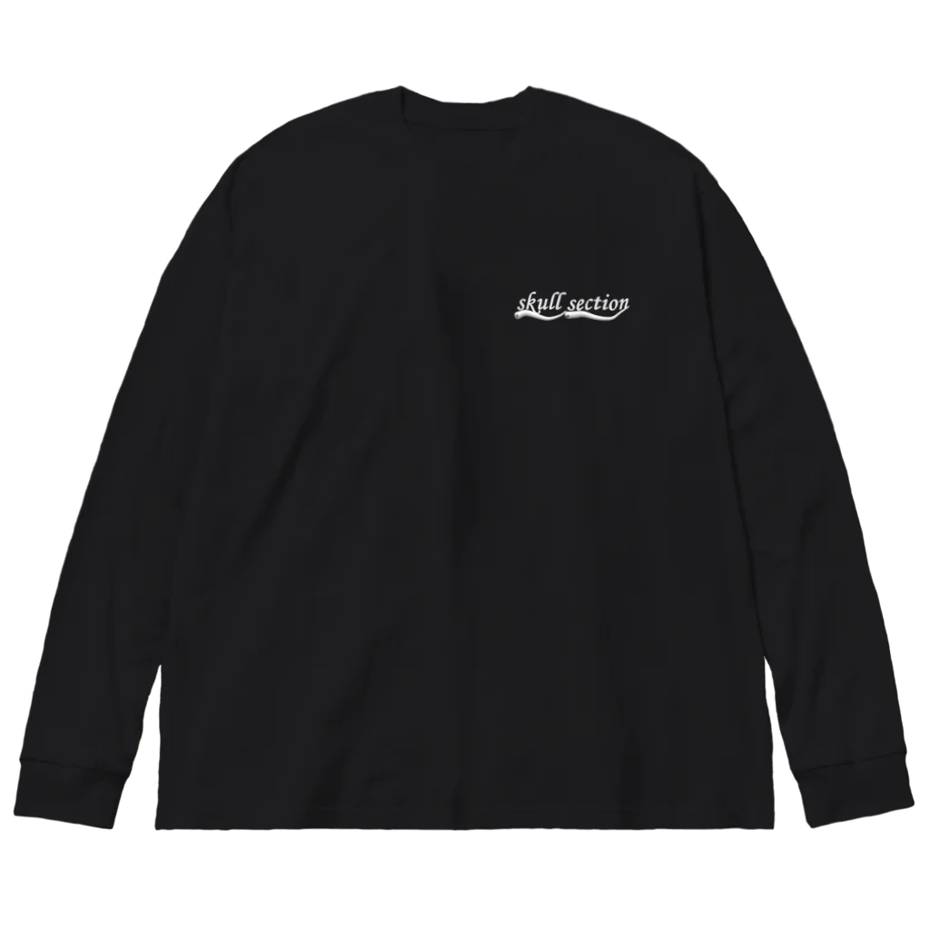 Skull sectionのバイクとドクロ（黒メイン） Big Long Sleeve T-Shirt