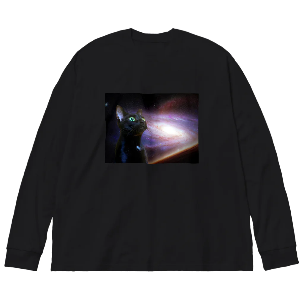 hashiba_のspace cat Big Long Sleeve T-Shirt