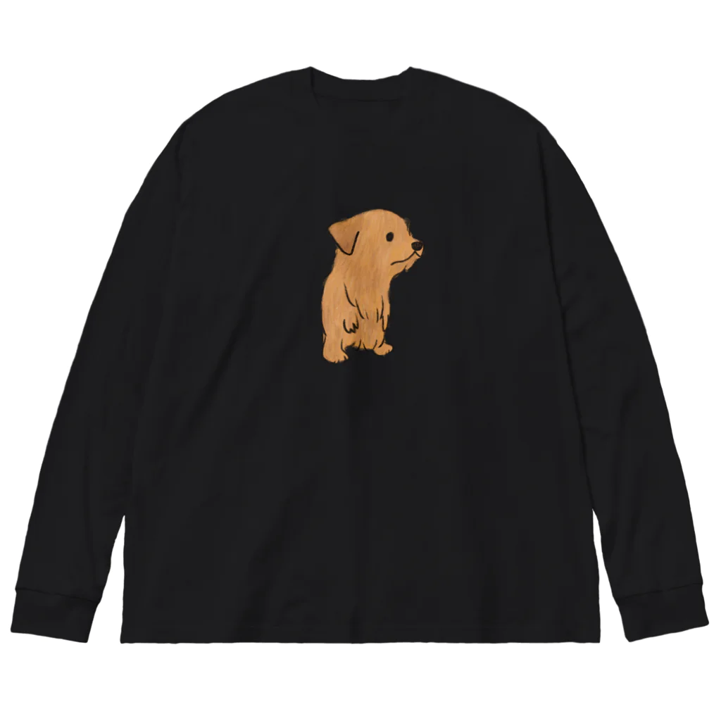 TOMOS-dogの二足歩行わんちゃん ビッグシルエットロングスリーブTシャツ