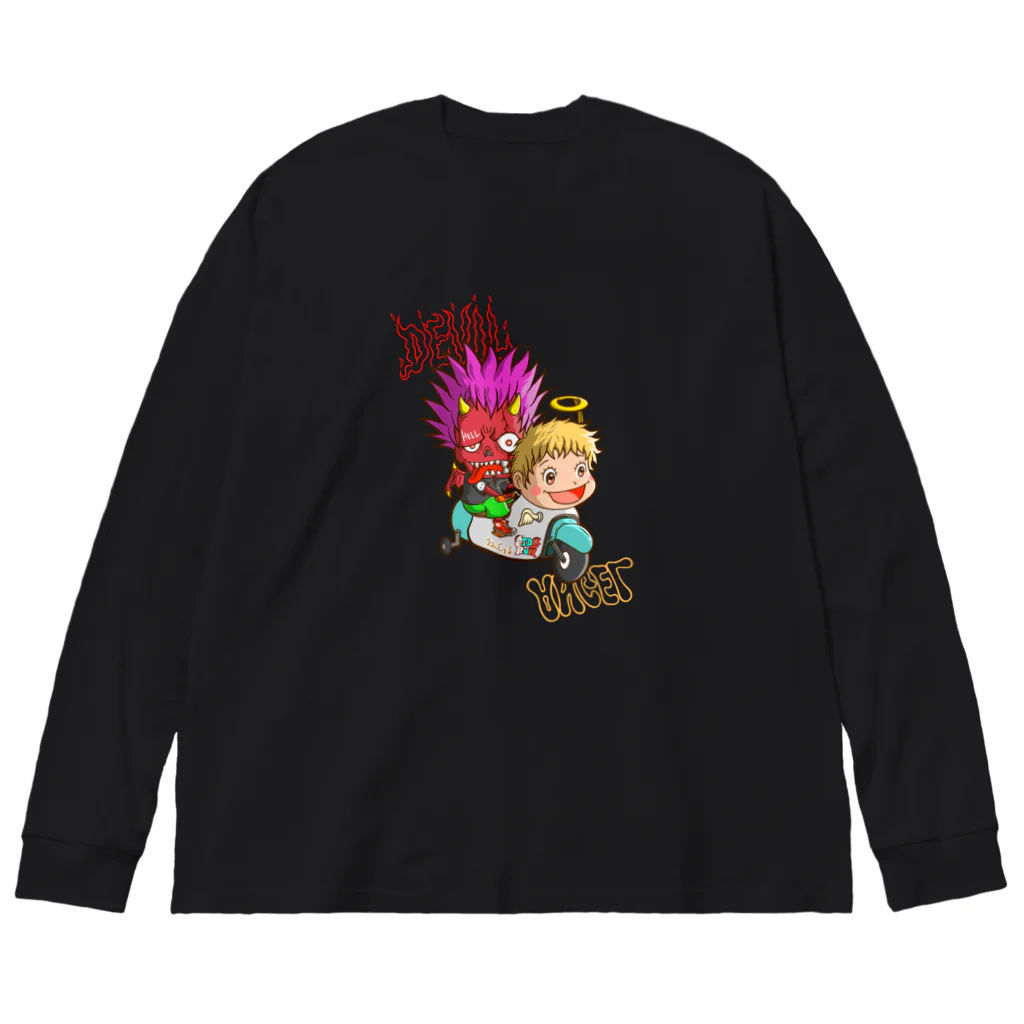 Siderunの館 B2の悪魔と天使 Big Long Sleeve T-Shirt