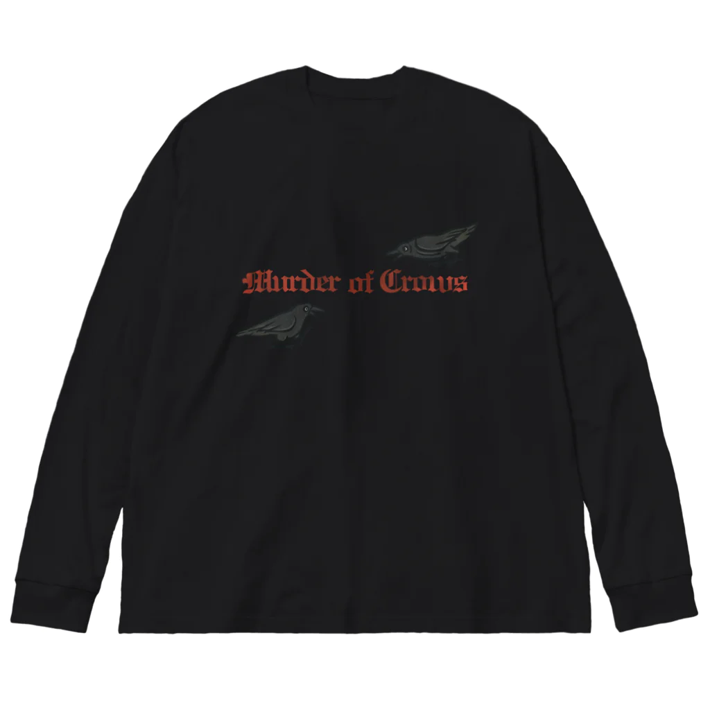 Yellow_SparrowのMurder of Crows Big Long Sleeve T-Shirt