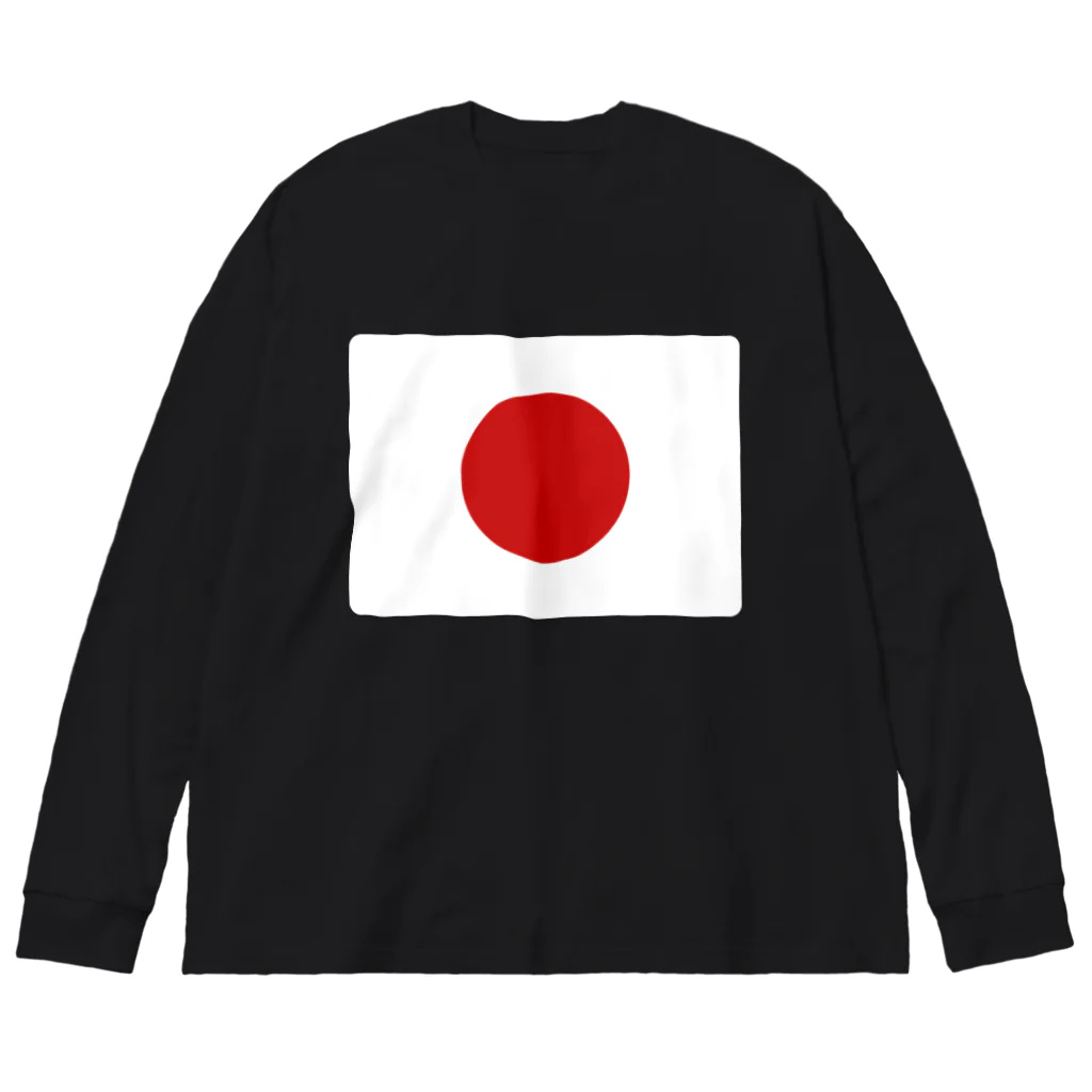 お絵かき屋さんの日本の国旗 Big Long Sleeve T-Shirt