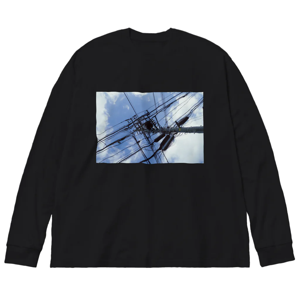 つむぎの電線5 Big Long Sleeve T-Shirt