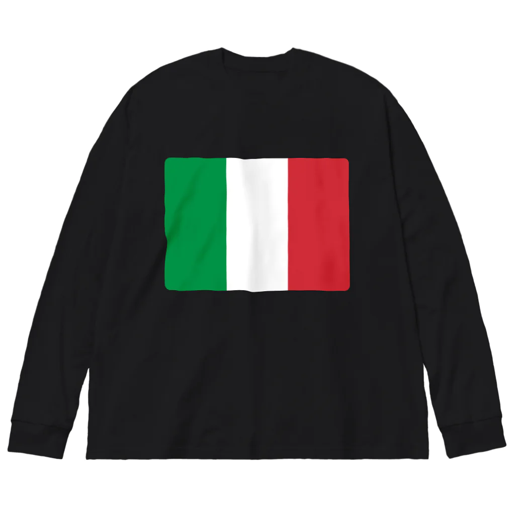 お絵かき屋さんのイタリアの国旗 Big Long Sleeve T-Shirt