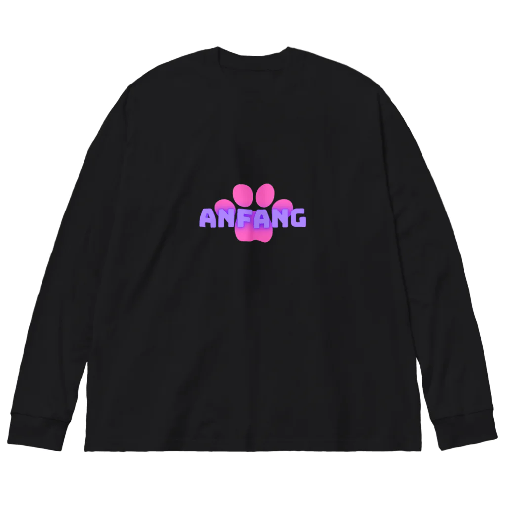 ANFANG のANFANG Dog stamp series  ビッグシルエットロングスリーブTシャツ