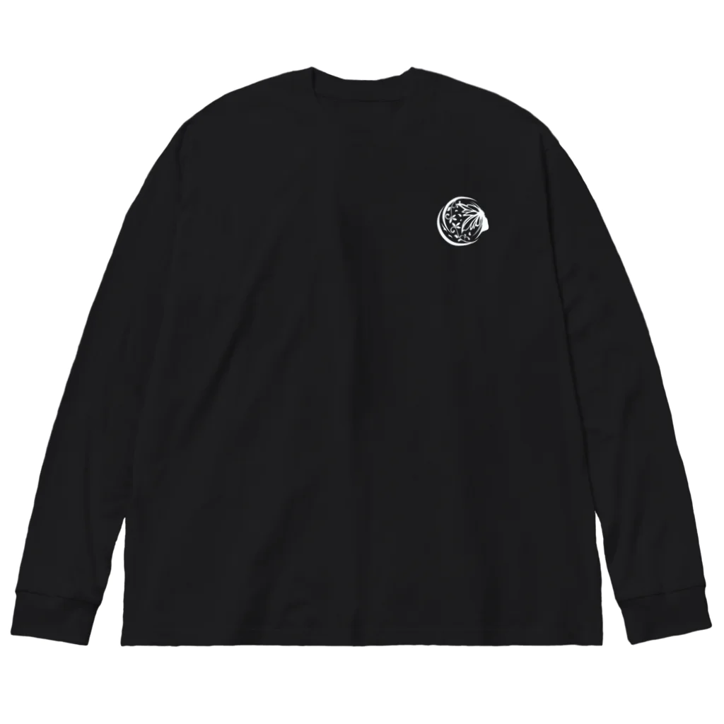 ブルームのBloomロゴシリーズ白 Big Long Sleeve T-Shirt